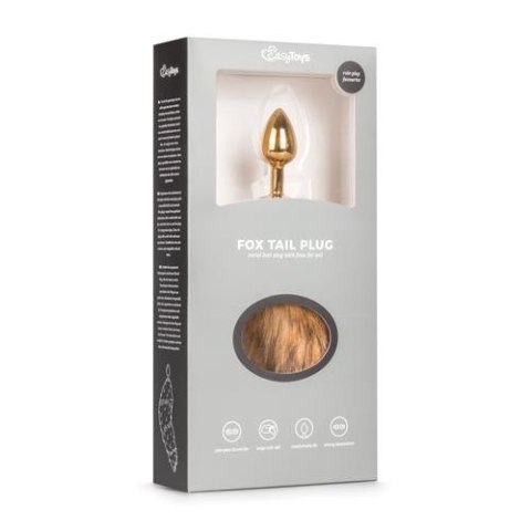 Korek analny lisi ogon plug z futerkiem metalowy