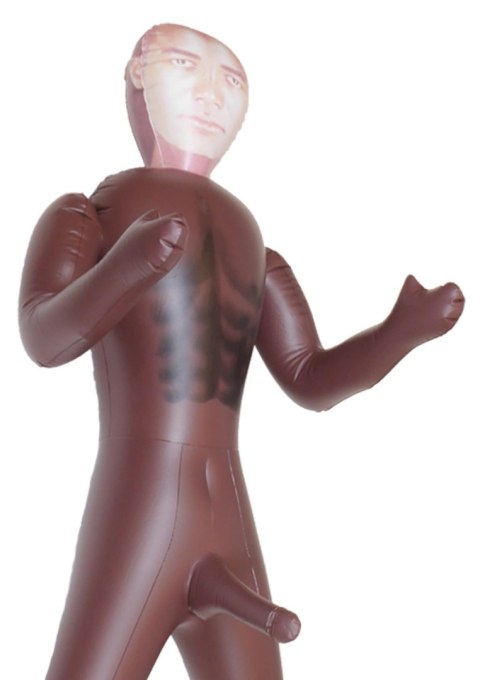 Lalka dmuchana czarna realistyczna twarz penis 165