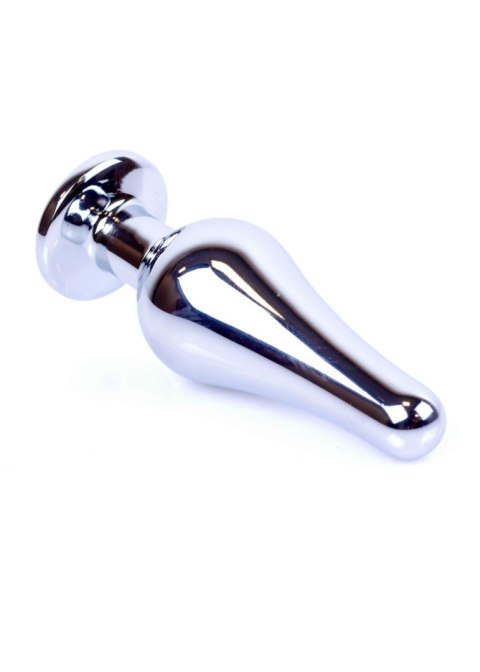 Stalowy korek analny wąski plug metal diament 9cm