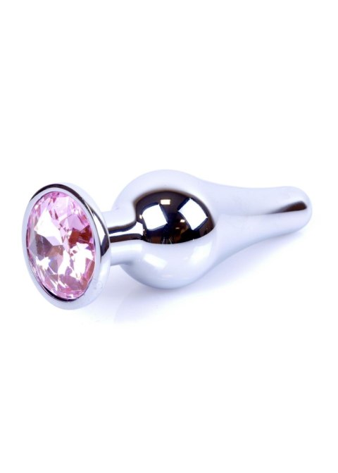 Stalowy korek analny wąski plug metal diament 9cm