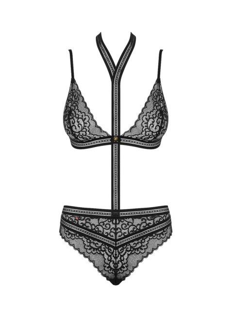 Komplet obroża biustonosz figi sex obsessive l/xl