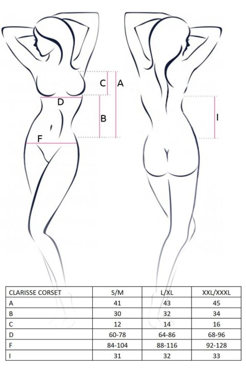 Bielizna-CLARISSE CORSET cream S/M - Casmir