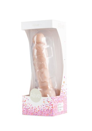 Członek penis dildo żyły jądra przyssawka sex 18cm