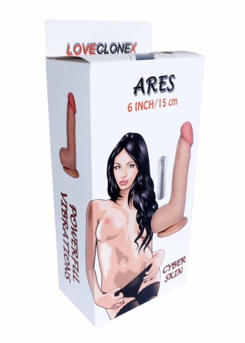 Wibrator penis z jądrami na przyssawce pilot 18cm