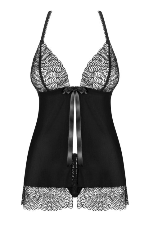 Komplet koszulka babydoll stringi obsessive l/xl