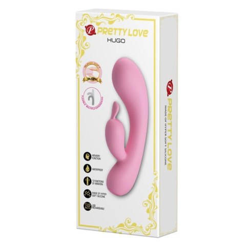 Wibrator ze stymulatorem łechtaczki 16cm 12 trybów