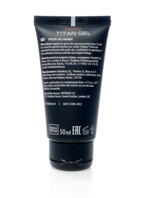 Najmocniejszy titan gel powiększający penis działa