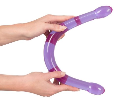 Silikonowe długie podwójne giętkie dildo 44 cm