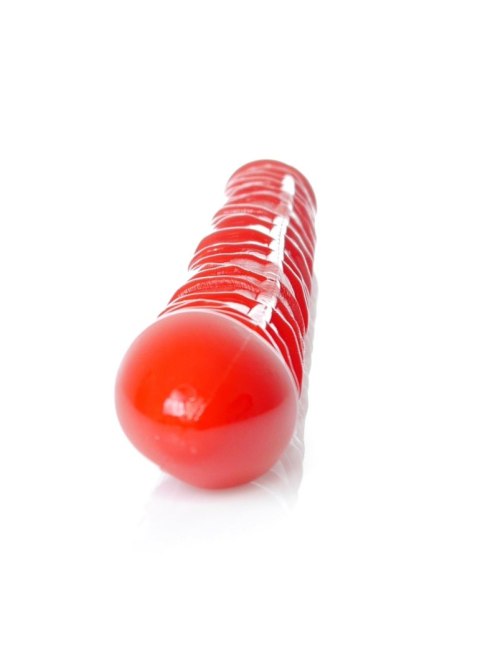 Podwójny penis dildo z żyłami penetracja lesbijski