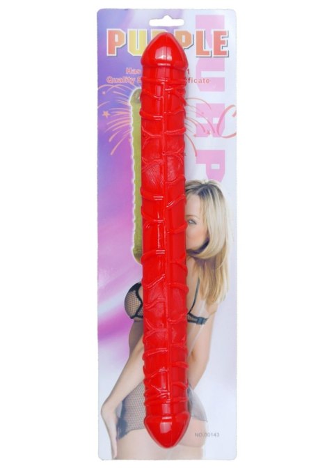 Podwójny penis dildo z żyłami penetracja lesbijski
