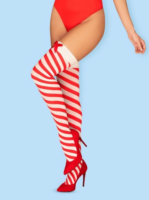 Pończochy strój śnieżynki obsessive kissmas s/m
