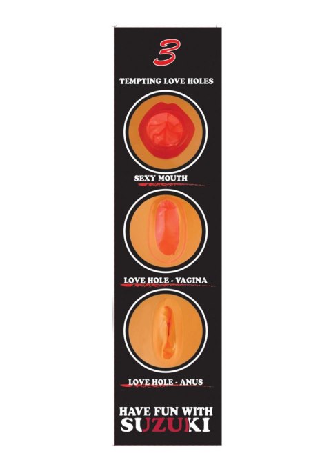 Lalka erotyczna dmuchana azjatka 3 otwory