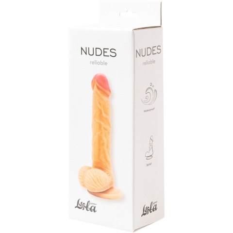 Gruby żylasty penis z mocną przyssawką 18,9 cm