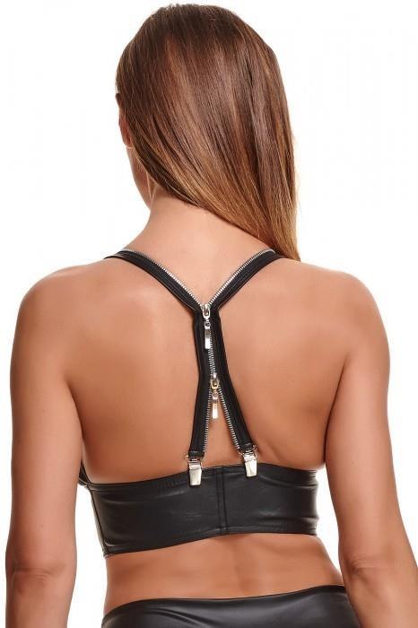 Bielizna - BRZITAI001 top czarny rozmiar M