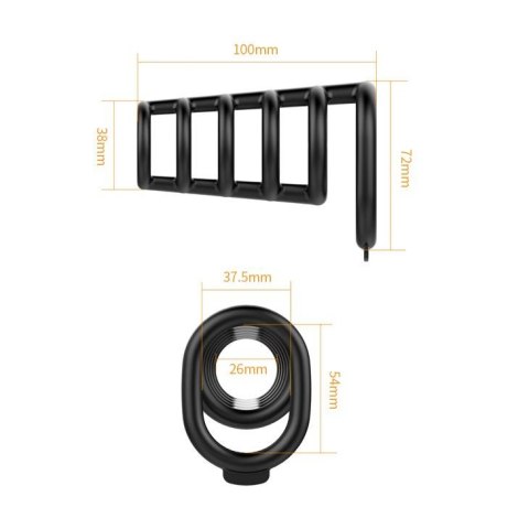 Klatka na penisa pierścień erekcyjny ring nakładka