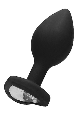 Gładki korek analny zatyczka plug czarny 7,5cm