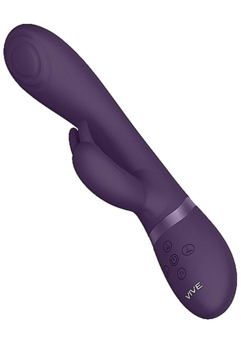 Wibrator króliczek z masażerem rotacją 21cm 10tryb