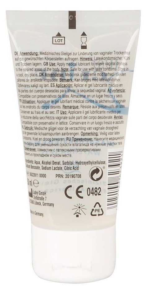 Gęsty przyjemny żel wodny nawilżający intymny 50ml