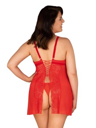 Komplet koszulka stringi obssessive blossmina 6xl