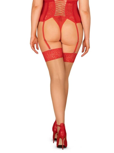 Pończochy do pasa obsessive blossmina 4xl/5xl sex