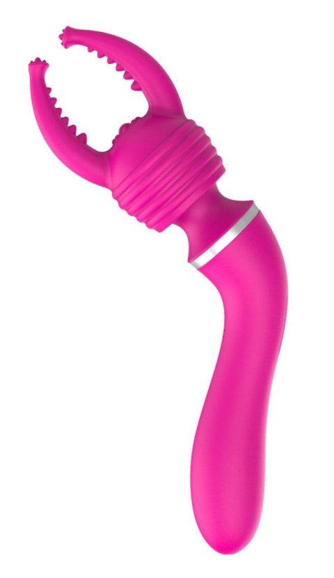 Masażer łechtaczki wibrator 2w1 10+10 trybów 19cm