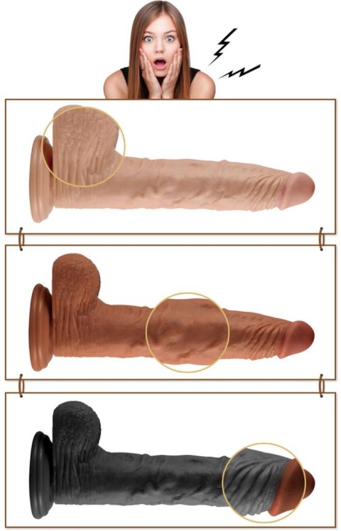 Ogromny penis realistyczna tekstura przyssawka