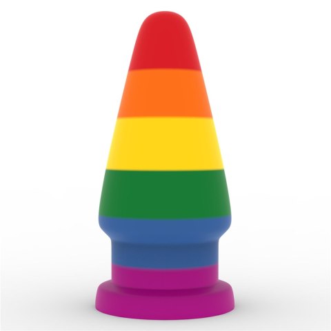 Tęczowa zatyczka analna korek elastyczny 15 cm