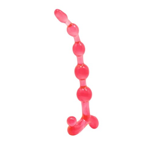 Koraliki sonda analna silikonowe 20cm różne kolory