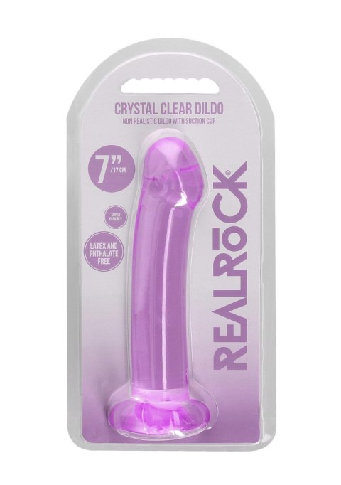 Proste sex dildo z główką i przyssawką penis 17 cm