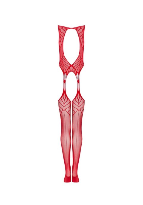 Koronkowe bodystocking erotyczny czerwone XL/XXL