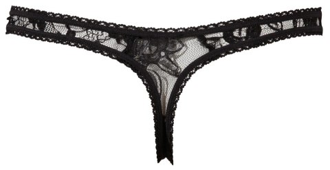 Crotchless String black L