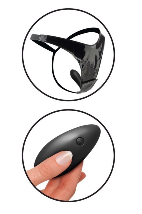 Majtki wibrujące z masażerem penisem pilot 10 tryb