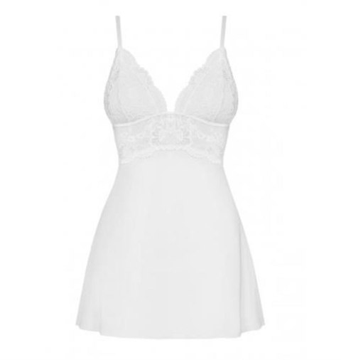 Biała sex koszulka stringi komplet obsessive l/xl