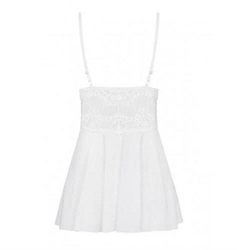 Biała sex koszulka stringi komplet obsessive l/xl