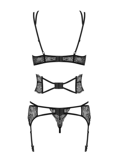 Biustonosz pas stringi sex komplet obsessive s/m