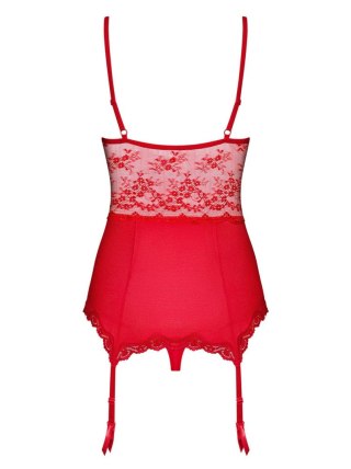 Gorset stringi czerwony sex komplet obsessive s/m